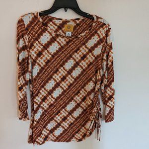 Ruby Rd  Womens Long Sleeve Top Sz M